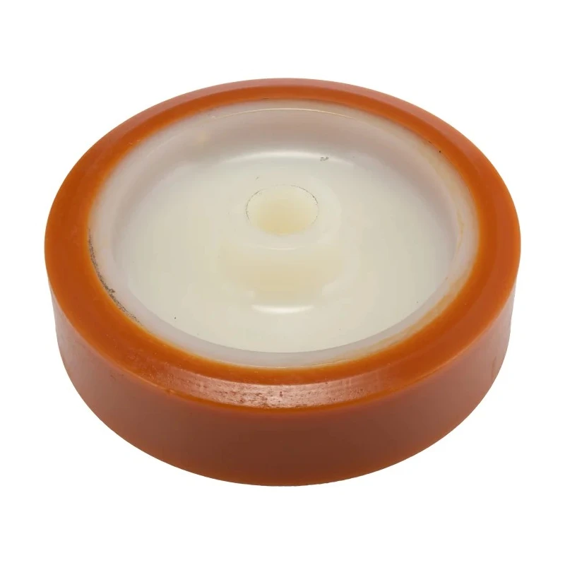 LAG Orange White Polyurethane Trolley Wheel 150mm Diameter 40mm Width 400kg Load Capacity 4523