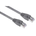 RS PRO Cat5e Ethernet Cable, 10 m, Grey RJ45 Male to RJ45 Male, U/FTP PVC 400-9679