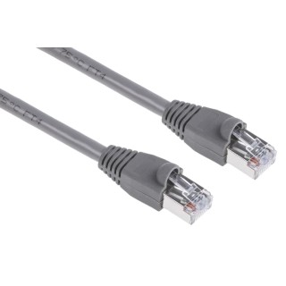 RS PRO Cat5e Ethernet Cable, 10 m, Grey RJ45 Male to RJ45 Male, U/FTP PVC 400-9679