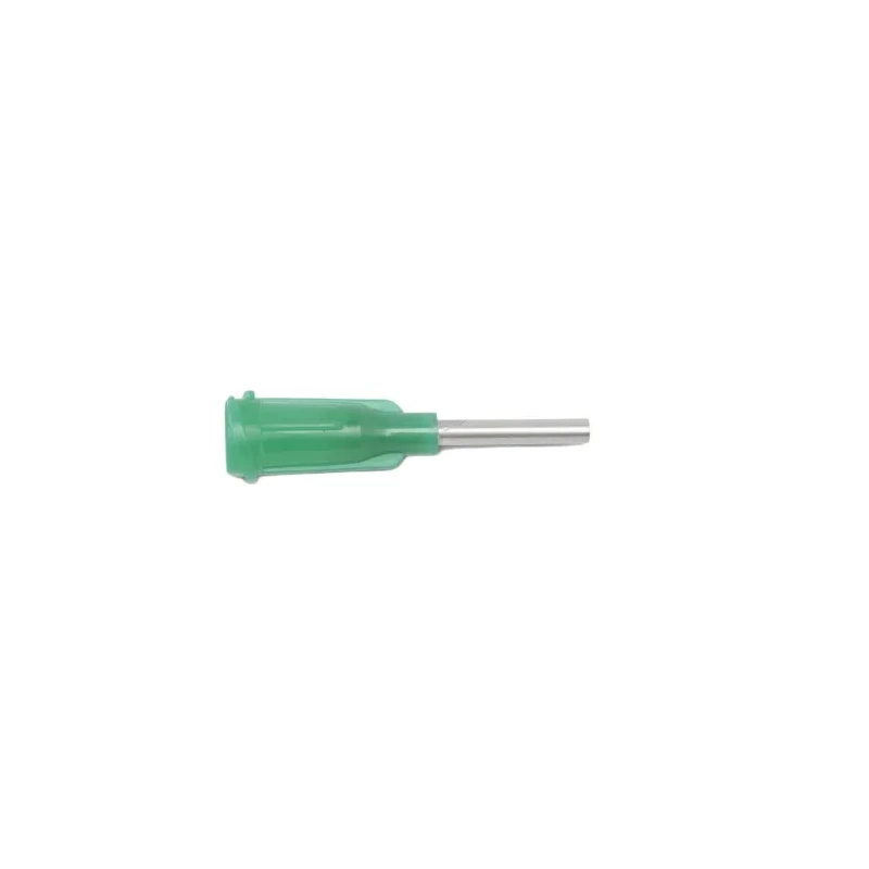 Kahnetics Green Dispensing Tip, 14 Gauge, 12.7mm Length, Luer Lok Compatible KDS1412P
