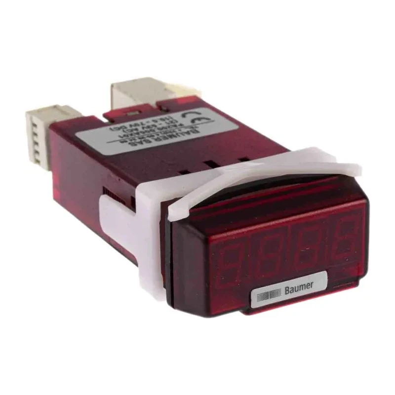 Baumer Digital Panel Multifunction Meter Voltage, Current, LED Display, 22.5 mm x 45 mm PA200