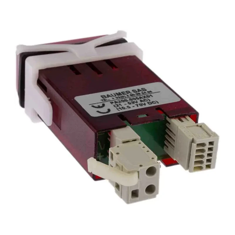 Baumer Digital Panel Multifunction Meter Voltage, Current, LED Display, 22.5 mm x 45 mm PA200
