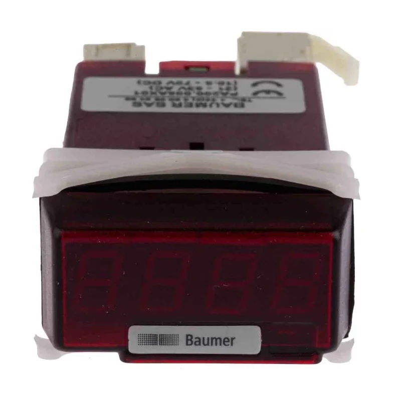 Baumer Digital Panel Multifunction Meter Voltage, Current, LED Display, 22.5 mm x 45 mm PA200