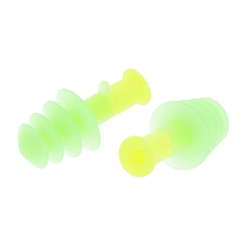 Honeywell Safety Reusable Corded Ear Plugs Green, Yellow Elastomer Material 28dB SNR 1011281