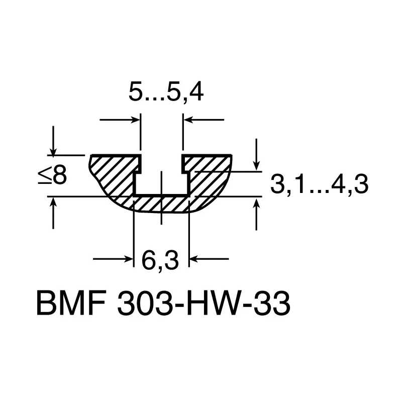 BALLUFF Bracket for Pneumatic Cylinder BMF 303-HW-33