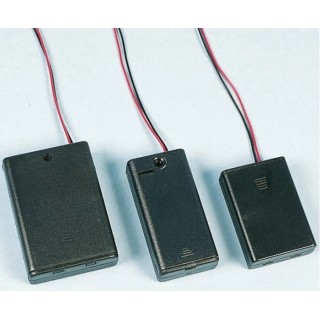 Keystone Battery Holder for AAA Battery 3 Cells Chassis Mount ABS Body with Coil Spring Termination 54mm x 37.5mm x 15mm 2484