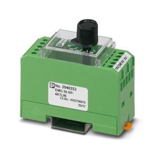 Phoenix Contact EMG Signal Conditioning Potentiometer DIN Rail Mount 0–40°C Operating Temperature 2940252
