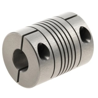 Hengstler Rigid Shaft Coupling 25 mm OD, 32mm Length, Anodised Aluminium, 80 Ncm Torque RS3520065