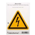 Wolk Electrical Hazard Warning Self-Adhesive Label 100mm x 100mm PVC 21.0191