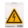 Wolk Electrical Hazard Warning Self-Adhesive Label 100mm x 100mm PVC 21.0191