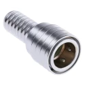 Nito Brass Hose Connector 19.05 mm ID, 25 bar, Male to Female BSP, -30°C to 80°C 6150SA8