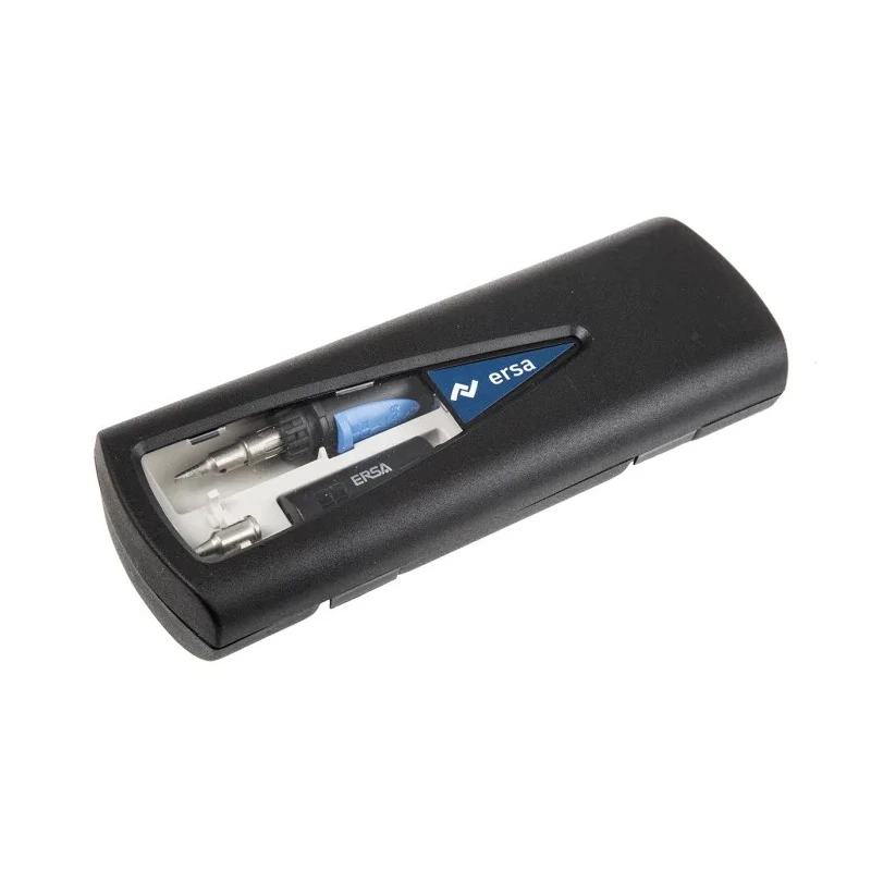 Ersa Gas Soldering Iron Kit 75W, Chisel Shape Tips, Pre-Installed Catalytic Soldering Tip G07400041
