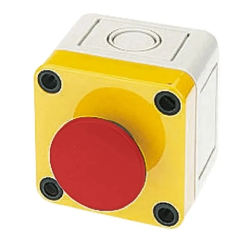 APEM A01 Series Momentary Emergency Stop Push Button Surface Mount, 16 mm Cutout, IP65 A01MMBSP3+52B+FM2+PEA01