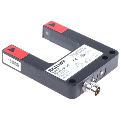 BALLUFF Through Beam Photoelectric Fork Sensor, Detection Range 30 mm, PNP Output, IP67, Anodised Aluminium BGL 30 A-001-S49