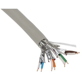 Belden 1885ENH Cat7 Ethernet Cable, Shielded Screened, 500 m Length, Low Smoke Zero Halogen Jacket, Grey Color Cat7