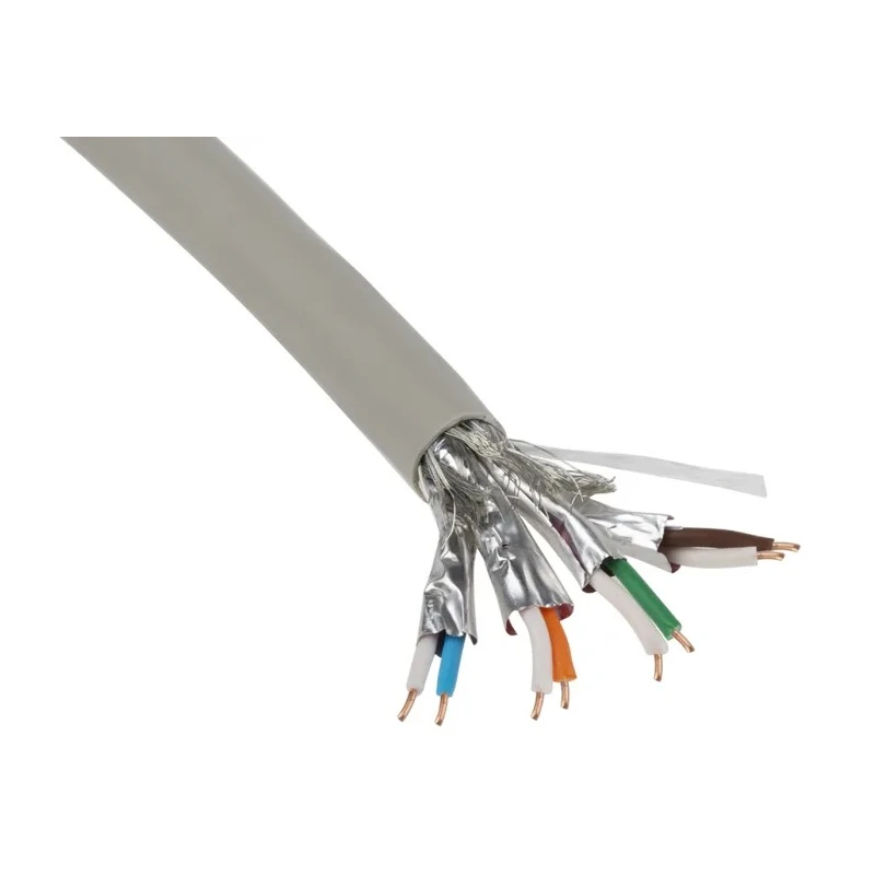 Belden 1885ENH Cat7 Ethernet Cable, Shielded Screened, 500 m Length, Low Smoke Zero Halogen Jacket, Grey Color Cat7
