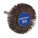 Dremel Flap Wheel Abrasive Aluminium Oxide P80 Grit Coarse 28.6 mm Diameter DREMEL 500 2615050432