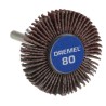 Dremel Flap Wheel Abrasive Aluminium Oxide P80 Grit Coarse 28.6 mm Diameter DREMEL 500 2615050432