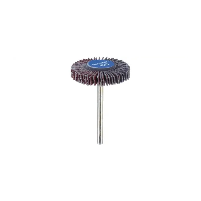 Dremel Flap Wheel Abrasive Aluminium Oxide P80 Grit Coarse 28.6 mm Diameter DREMEL 500 2615050432