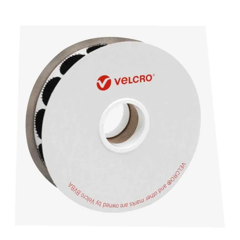 Velcro Black Self-Adhesive Hook Tape 22mm Width 5m Length Polyamide Material +90°C Max Operating Temperature EB88022330114511