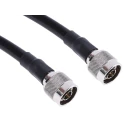 RS PRO 2 m RG213 Terminated Coaxial Cable 50 Ω Brown Fluorinated Ethylene Propylene Jacket RG213