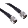 RS PRO 2 m RG213 Terminated Coaxial Cable 50 Ω Brown Fluorinated Ethylene Propylene Jacket RG213
