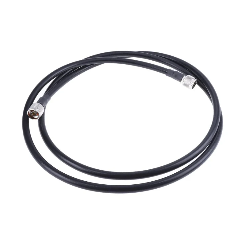 RS PRO 2 m RG213 Terminated Coaxial Cable 50 Ω Brown Fluorinated Ethylene Propylene Jacket RG213