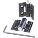 Pinet Aluminium Friction Hinge with Steel Finish, Screw Fixing, 30 mm x 35 mm x 3 mm 407-7391