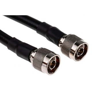 RS PRO 5 m RG213 Coaxial Cable 50 Ω Brown Fluorinated Ethylene Propylene Jacket Terminated RG213