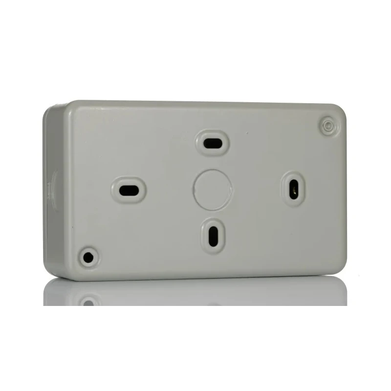 Powerbreaker PowerBreaker H 13A Dual Pole 2 Gang Passive RCD Socket with Flame Retardant Casing Surface Switched K22MPAPN