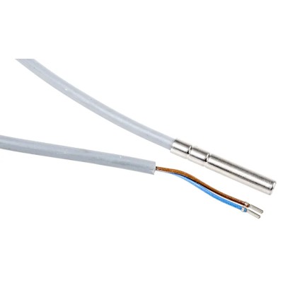 Eliwell 304 Stainless Steel NTC Thermistor Temperature Probe, -30 °C to 80 °C, 6 mm Diameter, 3 m Cable SONDE NTC PVC 3M