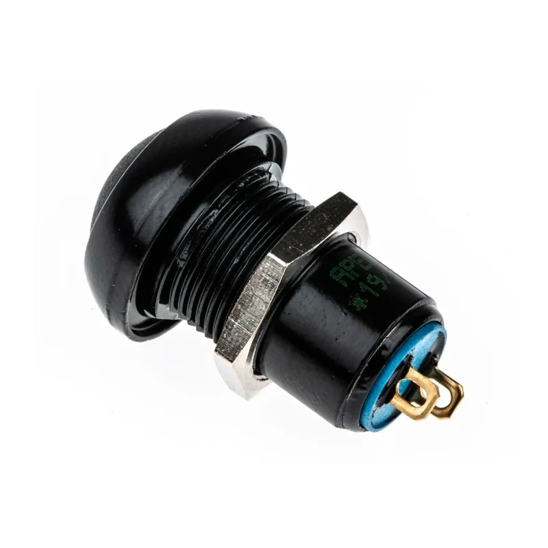 APEM IP Series Miniature Push Button Switch, Latching, Panel Mount, 13.6 mm Cutout, SPST, IP67, 250 V ac, 5A IPR1SAD2
