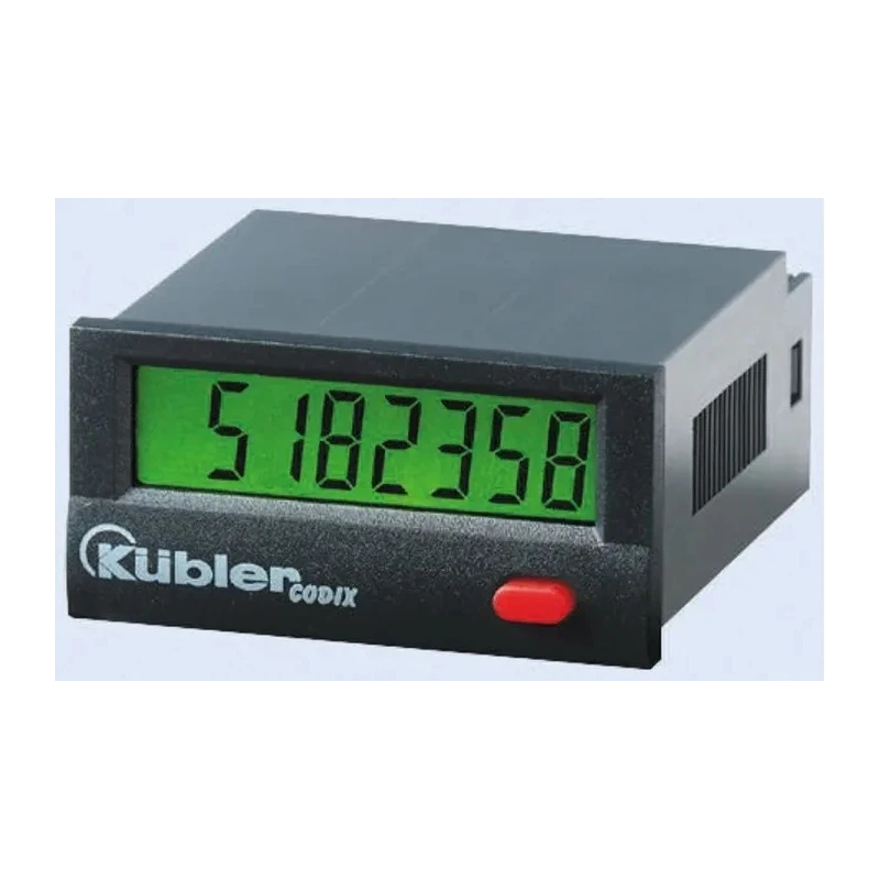 Kubler CODIX 130 8 Digit LCD Counter, 8mm Digit Height, Panel Mount, Battery Powered, IP65 Rated 6.130.012.860