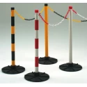 JSP Black and Yellow Safety Barrier Chain Barrier Post and Chain Kit 25m Length HDE140-005-300