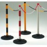 JSP Black and Yellow Safety Barrier Chain Barrier Post and Chain Kit 25m Length HDE140-005-300