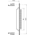 nVent SCHROFF Aluminium Connector Rail Rack Rail 427 mm Depth 427 mm Width 427 mm Height 20822048