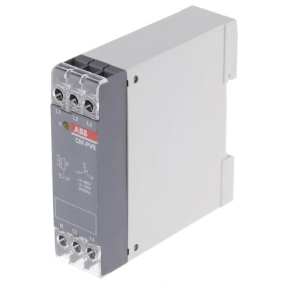 ABB Monitoring Relay, 1 and 3 Phase, SPST Contact Configuration, DIN Rail Mount, 400V Switching Voltage 1SVR550870R9400