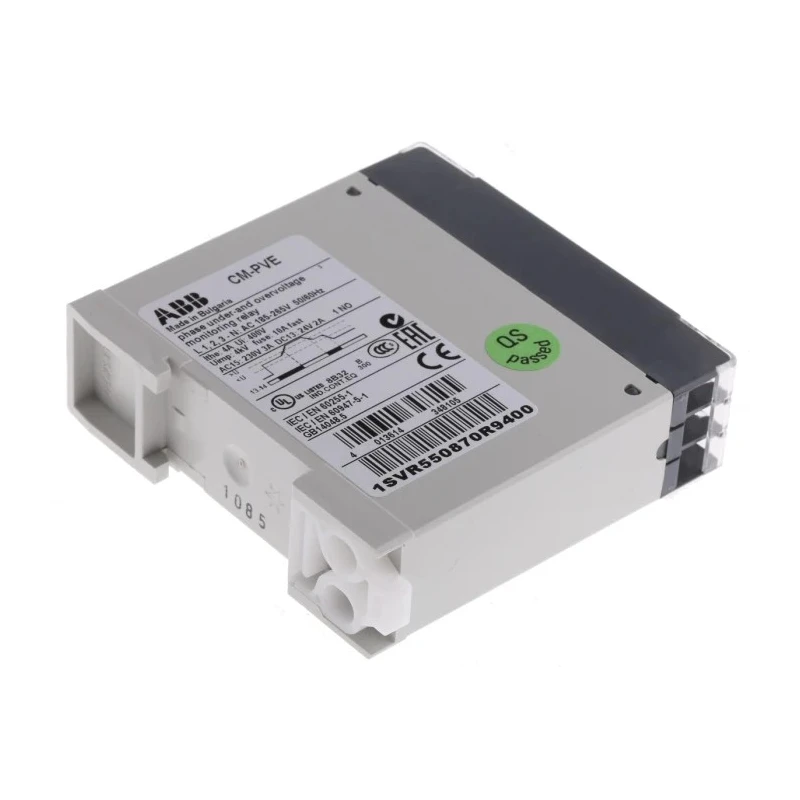 ABB Monitoring Relay, 1 and 3 Phase, SPST Contact Configuration, DIN Rail Mount, 400V Switching Voltage 1SVR550870R9400