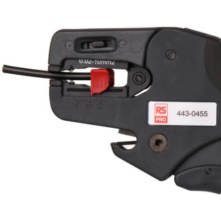 RS PRO Polyvinyl Chloride Insulated Wire Stripper, Stripping Range 1.5 to 10 mm², 191mm Overall Length 443-0455