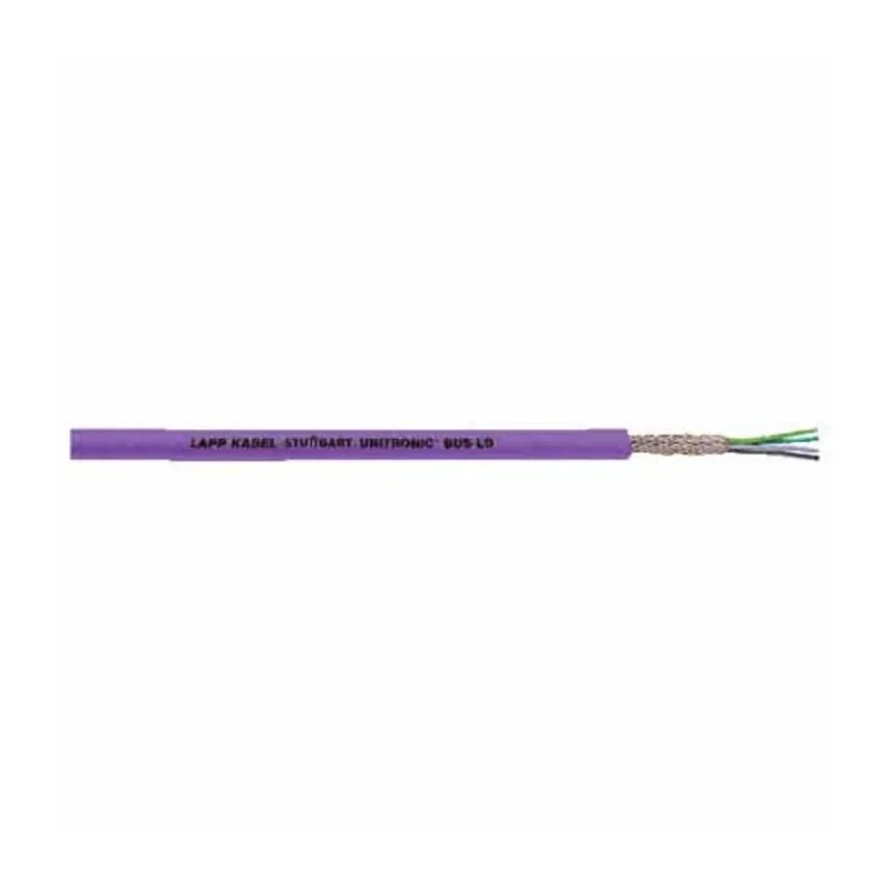 Lapp UNITRONIC BUS LD Data Cable, 2 Cores, 0.22 mm² CSA 24 AWG, Screened, 100 m, Purple Polyethylene Sheath 2170204