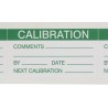 RS PRO Pre-Printed Adhesive Label Green Text on White Calibration 70mm x 38mm 30 Per Pack 445-4108