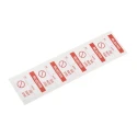 RS PRO Pre-Printed Adhesive Label Self-Adhesive Red on White 38 x 38 mm 50 Per Pack 450-6114