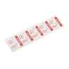 RS PRO Pre-Printed Adhesive Label Self-Adhesive Red on White 38 x 38 mm 50 Per Pack 450-6114