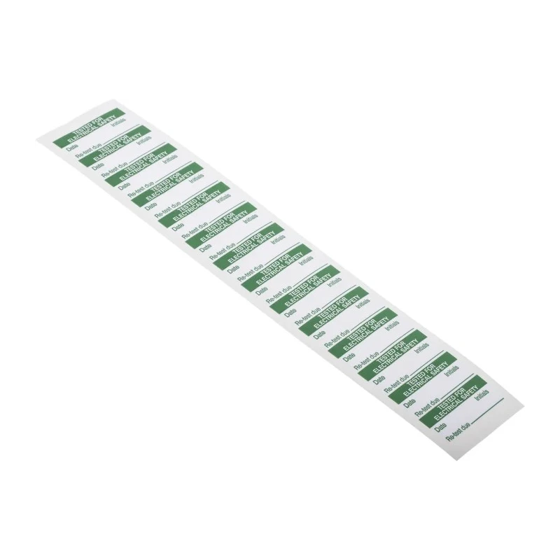 RS PRO Pre-Printed Adhesive Label TESTED for ELECTRICAL SAFETY 38mm x 15mm 140 Per Pack 450-6164