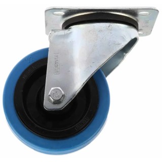 Tente Swivel Castor Wheel 100 mm Diameter, 150 kg Load Capacity, Rubber Tread, Roller Bearing 902202