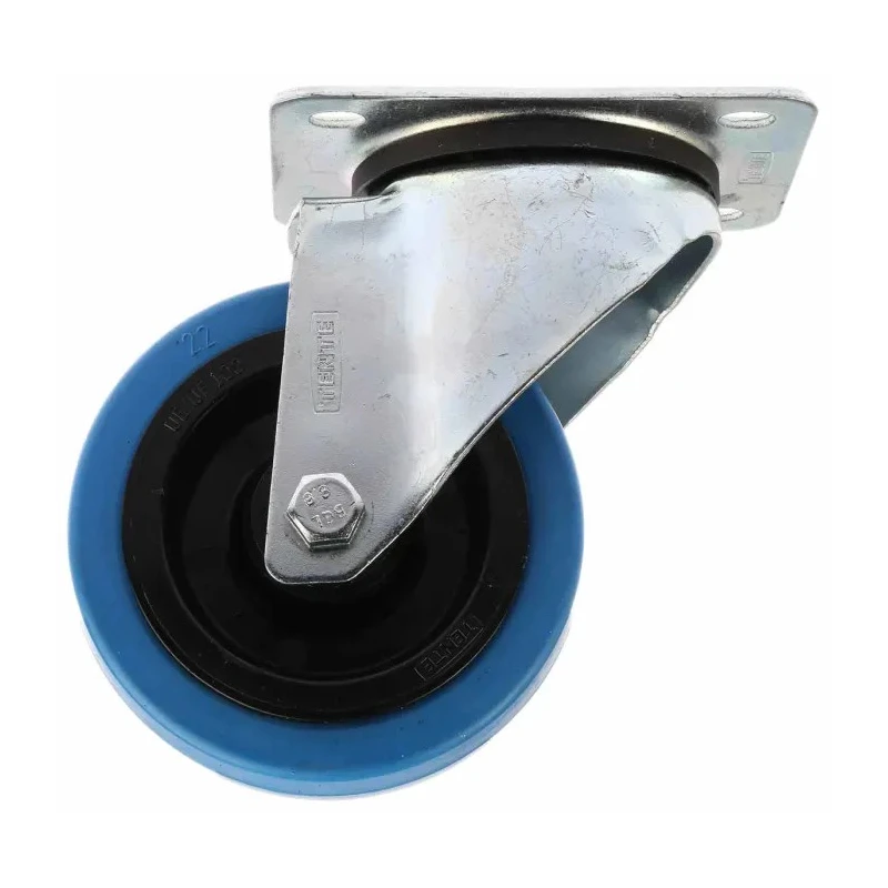 Tente Swivel Castor Wheel 100 mm Diameter, 150 kg Load Capacity, Rubber Tread, Roller Bearing 902202