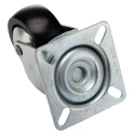 Tente Swivel Castor with 50 mm Polypropylene Wheel, 50 kg Load Capacity, Plain Bore Hub 1670UOO050P40PAF