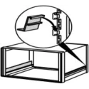 nVent SCHROFF Rack Rail Slide Rail 500 mm Depth Extruded Aluminium 10kg Max Load 30225091