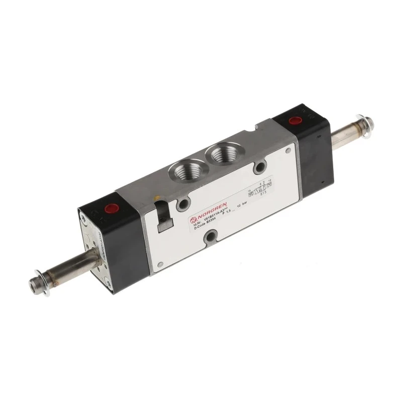 Norgren Pneumatic Solenoid Valve 5-Port Manifold Aluminium Body Push-in Port 1/4 in 1300L/min VP51 Series 