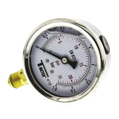 Sferaco 63 mm G 1/4 BSPT Stainless Steel Case Pressure Gauge 1.6 bar 1613002
